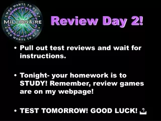 Review Day 2!