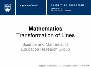 Mathematics Transformation of Lines