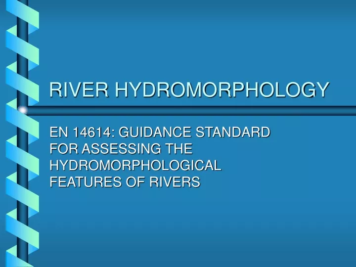 river hydromorphology