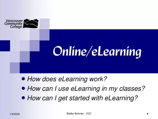 Online/eLearning