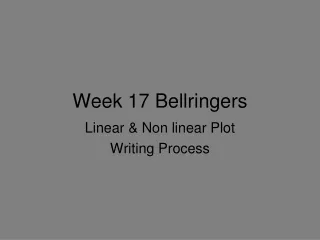 Week 17 Bellringers
