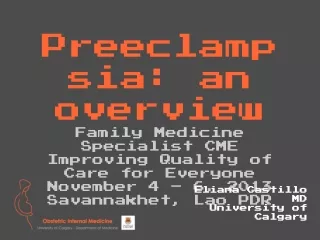 Preeclampsia: an overview