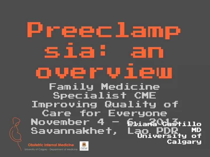preeclampsia an overview
