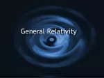 General Relativity - slide 1
