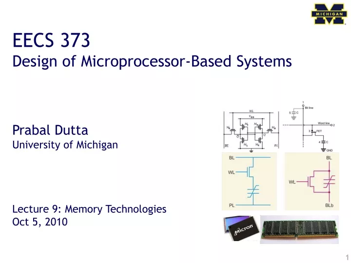 eecs 373 design of microprocessor based systems