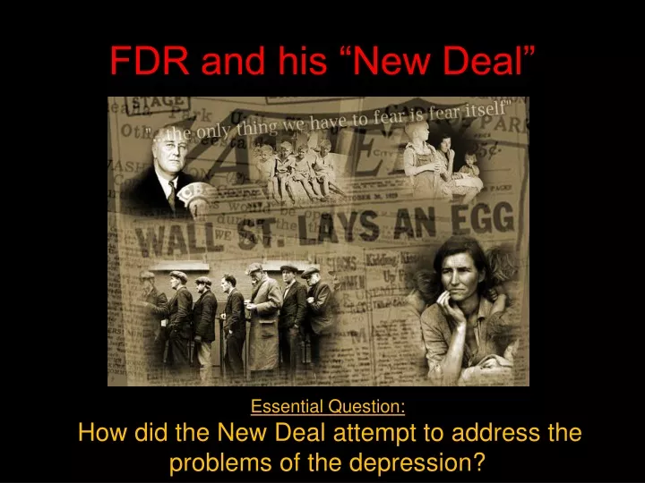 fdr and his new deal