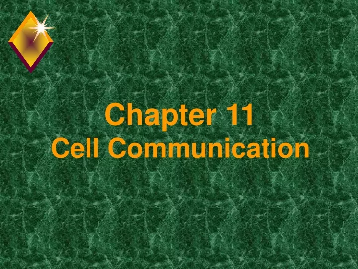 chapter 11 cell communication