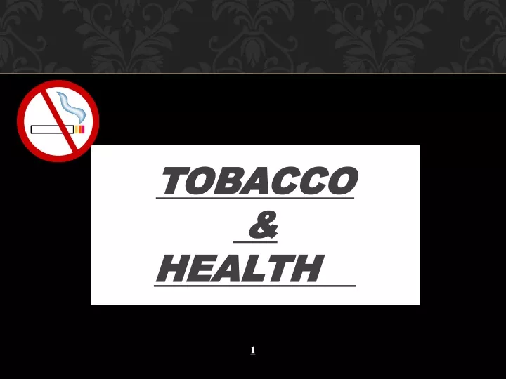 tobacco health