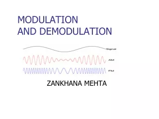 MODULATION  AND DEMODULATION