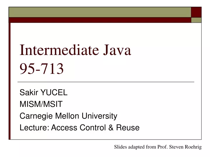 intermediate java 95 713