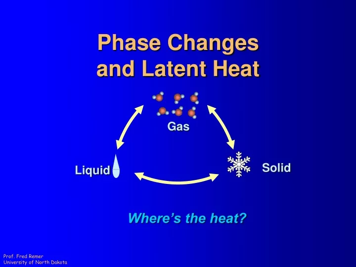 phase changes and latent heat