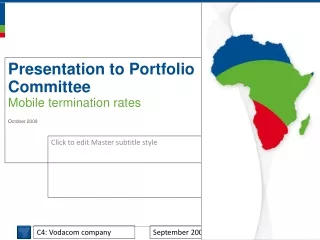 Presentation to Portfolio Committee Mobile termination rates October 2009