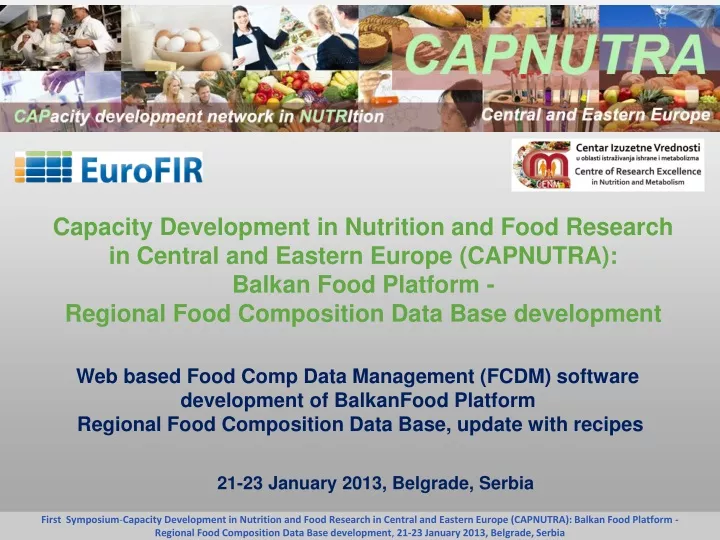 capacity development in nutrition and food