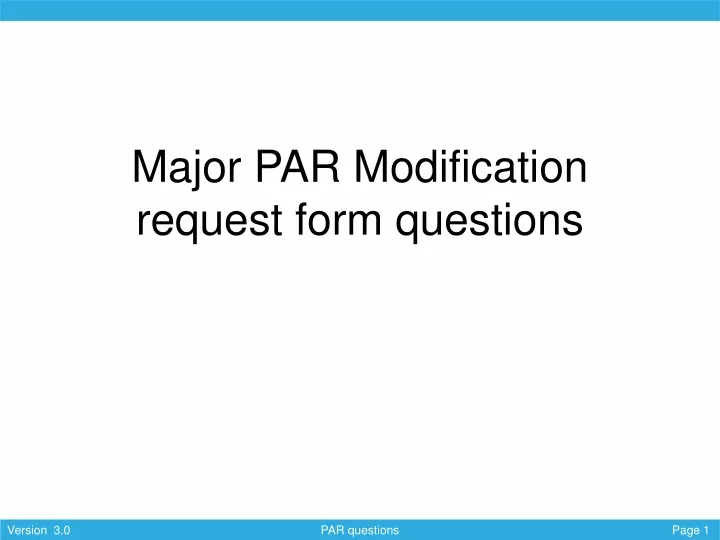 major par modification request form questions