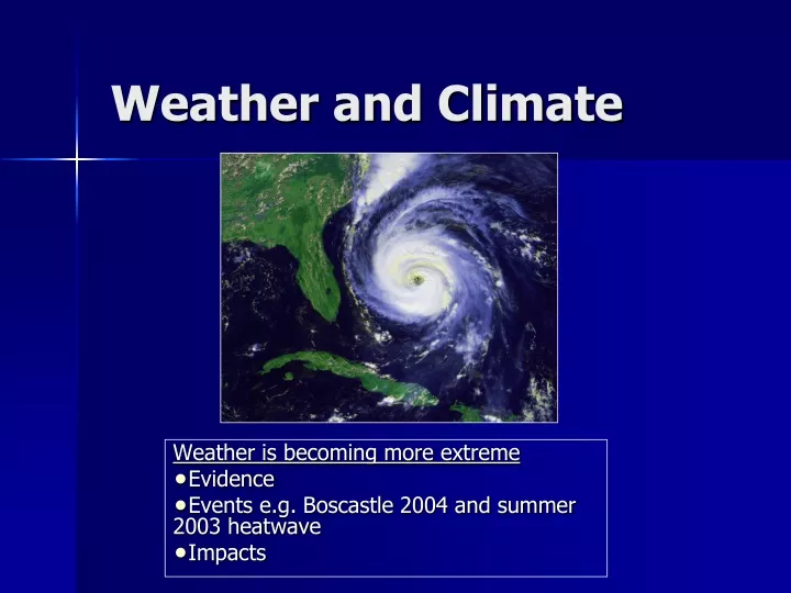 weather and climate