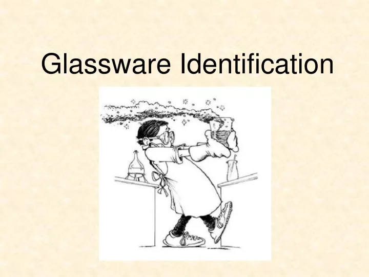 glassware identification