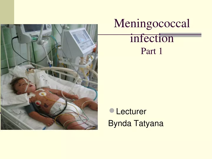 meningococcal infection part 1