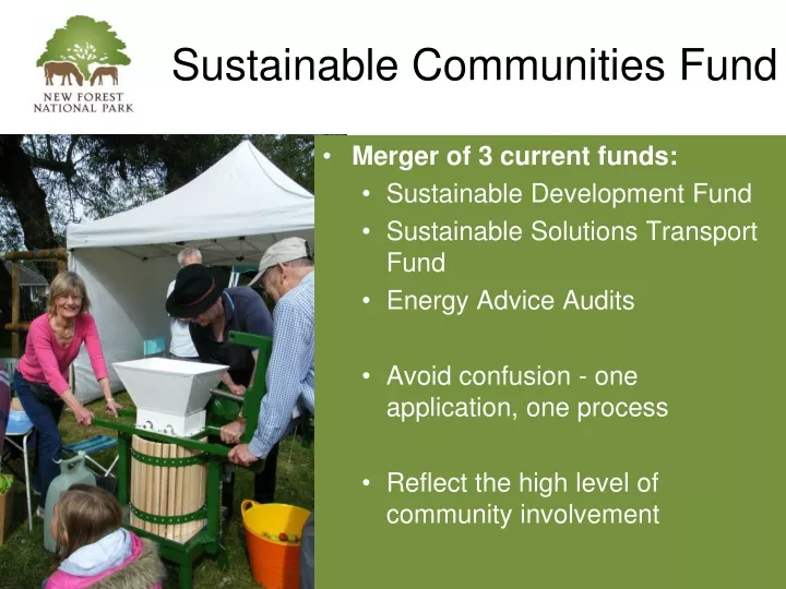 sustainable communities fund