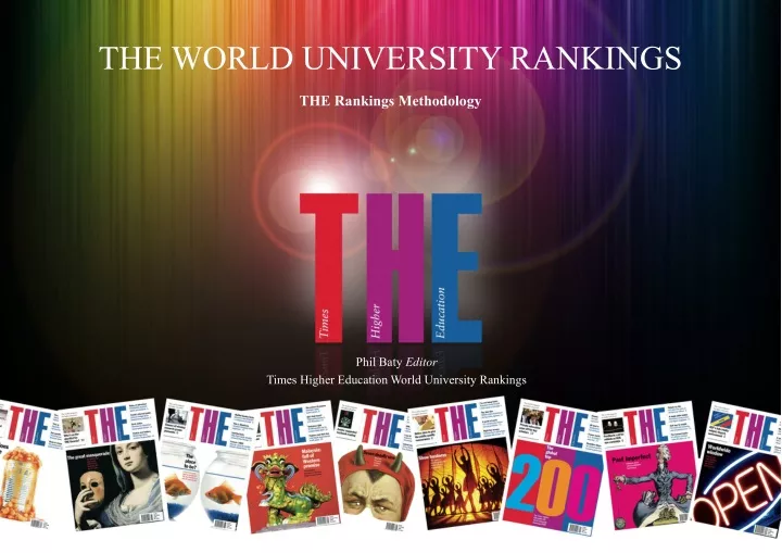 the world university rankings the rankings