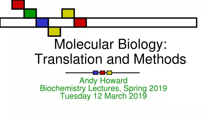 molecular biology translation and methods