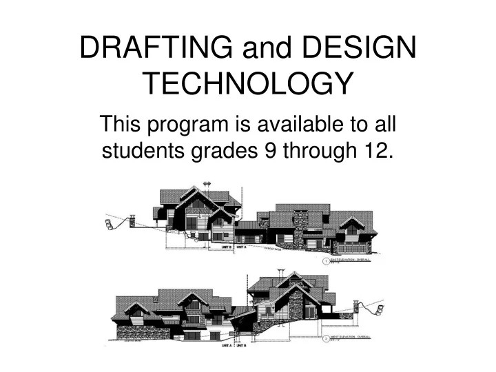 drafting and design technology