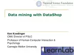 Data mining with DataShop - slide 1