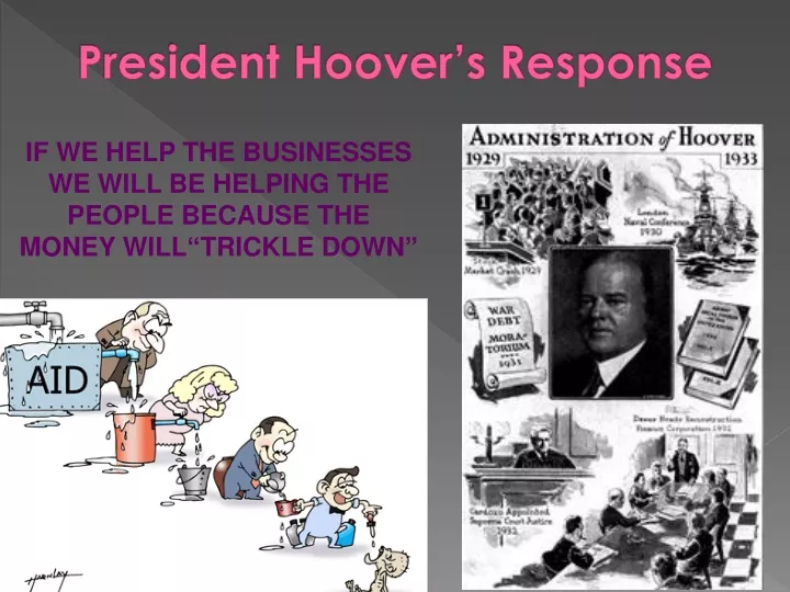 president hoover s response