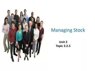 Managing Stock