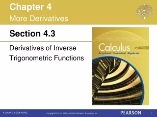 Derivatives of Inverse Trigonometric Functions