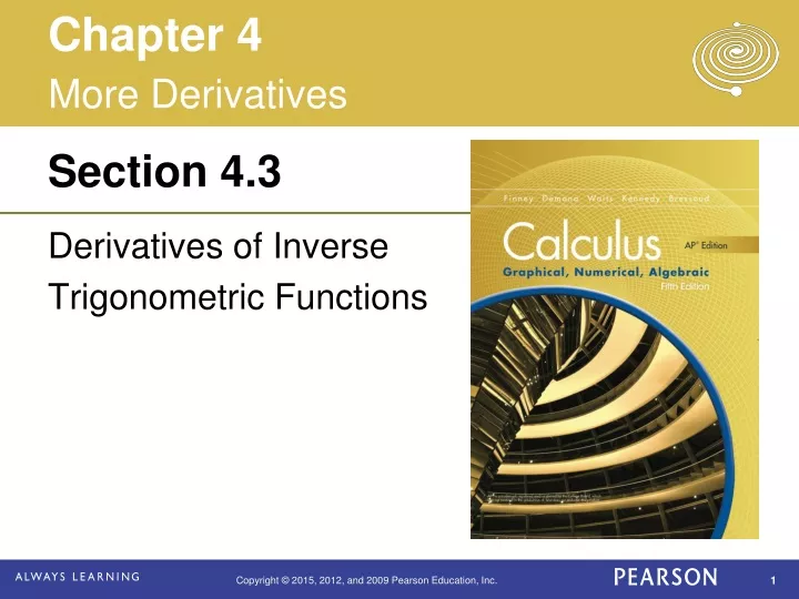 derivatives of inverse trigonometric functions