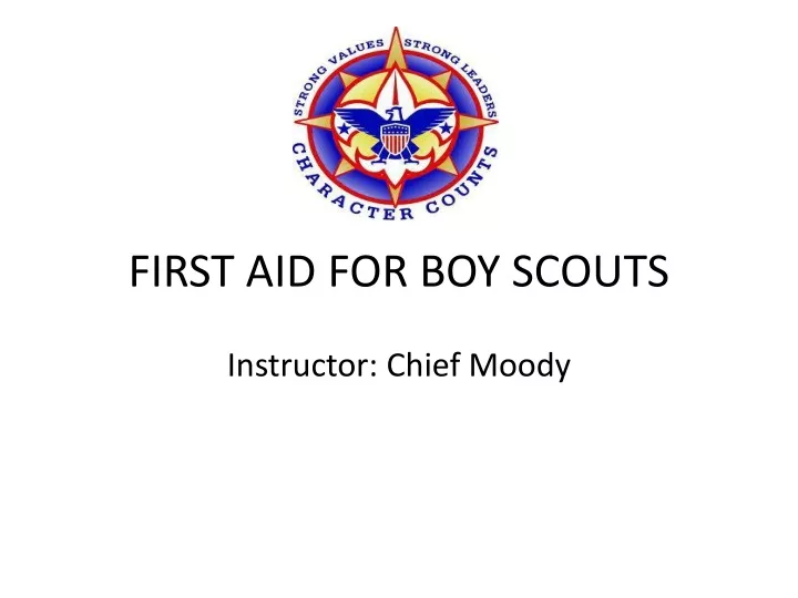 first aid for boy scouts