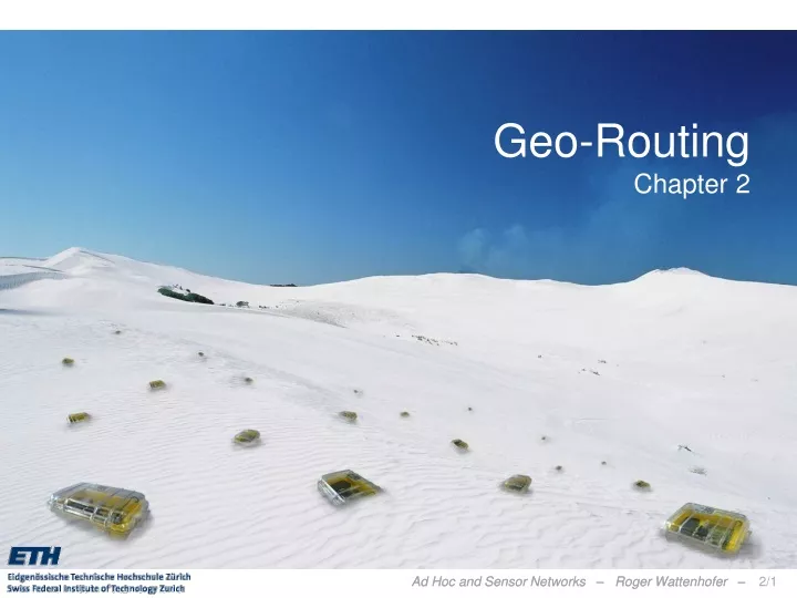 geo routing chapter 2
