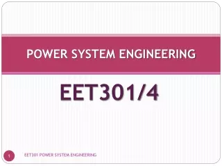POWER SYSTEM ENGINEERING
