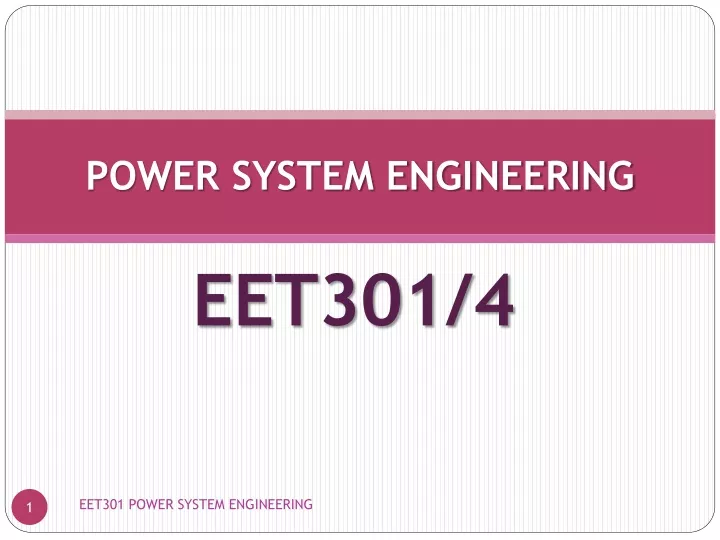 power system engineering