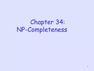 Chapter 34:   NP-Completeness