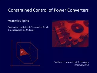 Constrained Control of Power Converters Veaceslav Spinu
