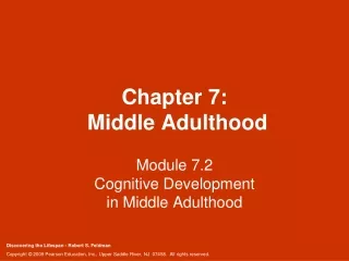 Chapter 7:  Middle Adulthood