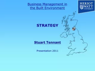 STRATEGY Stuart Tennant Presentation 2011
