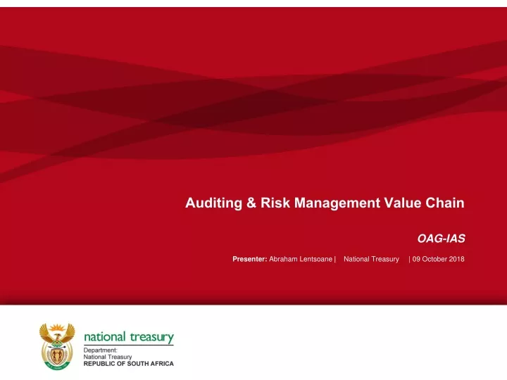 auditing risk management value chain