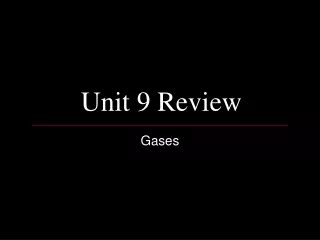 Unit 9 Review