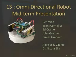 13 : Omni-Directional Robot Mid-term Presentation