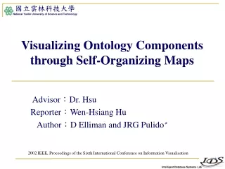Visualizing Ontology Components through Self-Organizing Maps