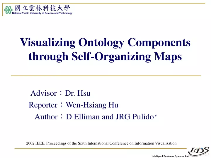 visualizing ontology components through self organizing maps