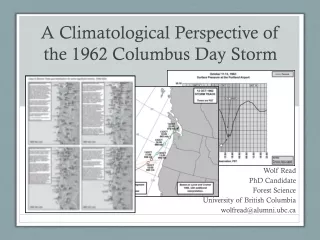 A Climatological Perspective of the 1962 Columbus Day Storm