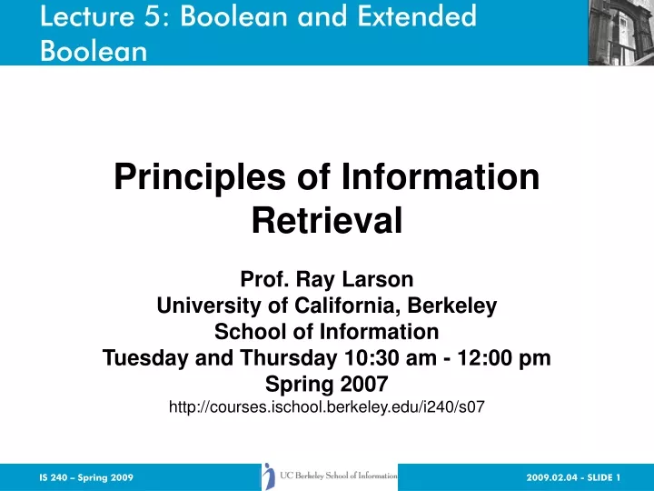 lecture 5 boolean and extended boolean