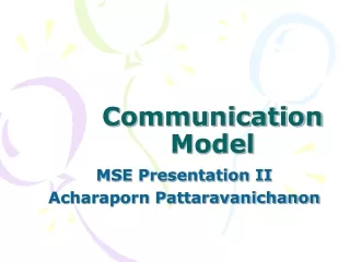 Communication Model