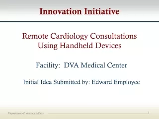 Remote Cardiology Consultations Using Handheld Devices