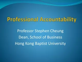 Professional Accountability