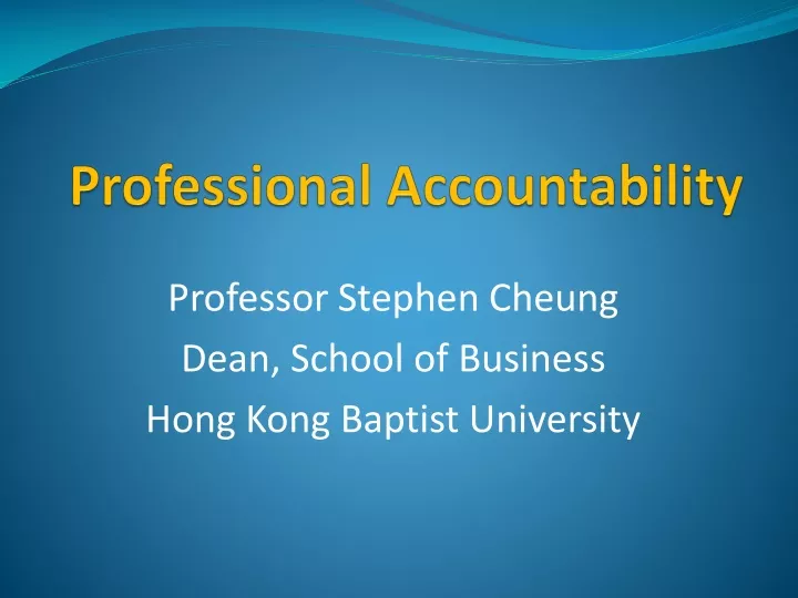 professional accountability