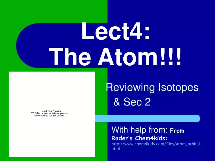 lect4 the atom reviewing isotopes sec 2